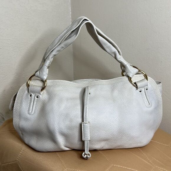 💯 Authentic Celine White Leather Bittersweet Hobo🍀 - Picture 6 of 17